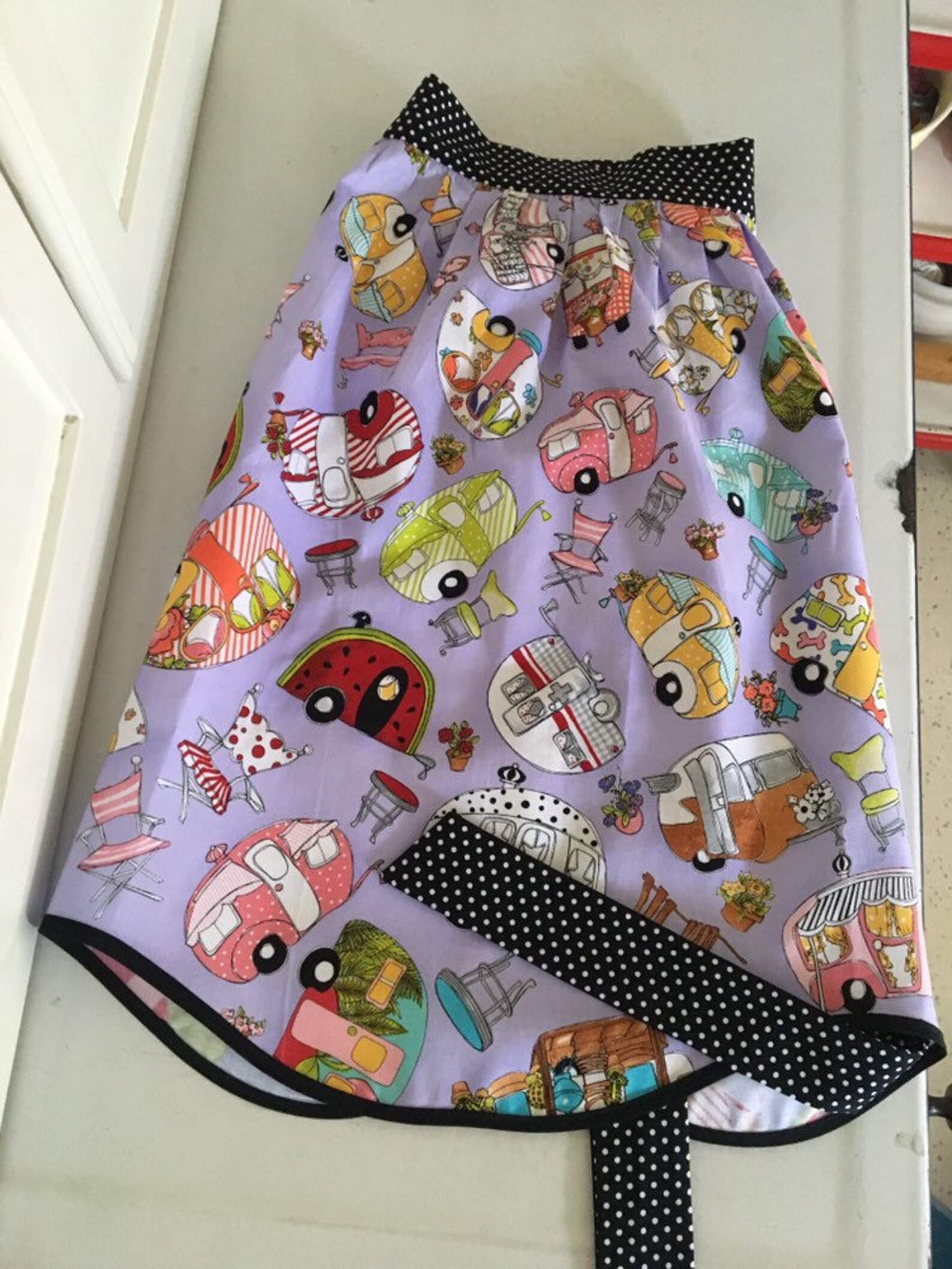 Glamping Trailer Apron Purple Glamping Apron Trailer Toss Etsy