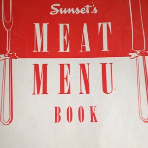 Sunset&#39;s Meat Menu Book