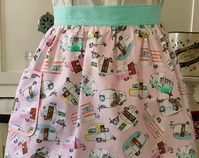 Retro Trailer Apron, Retro Glamping Apron, Vintage Trailer Apron Etsy