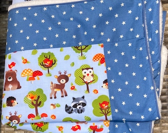 Woodland Friends Baby Blanket, Woodland Creatures Blanket