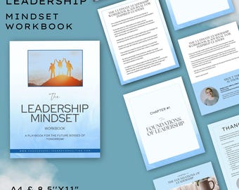 Leadership Mindset Workbook: Success Planner & Journal (PDF Download)
