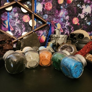 colored salt for spell work