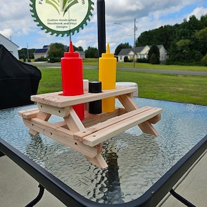 Picnic Table Condiment Holder