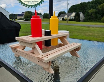 Picnic Table Condiment Holder