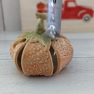 Handmade Ceramic Orange Pumpkins - Etsy