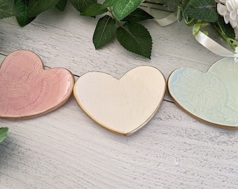 Handmade Heart Shaped Ring Dish, Tidbit Dish, Valentine's Gift, Mother's Day Gift, Trinket Dishes