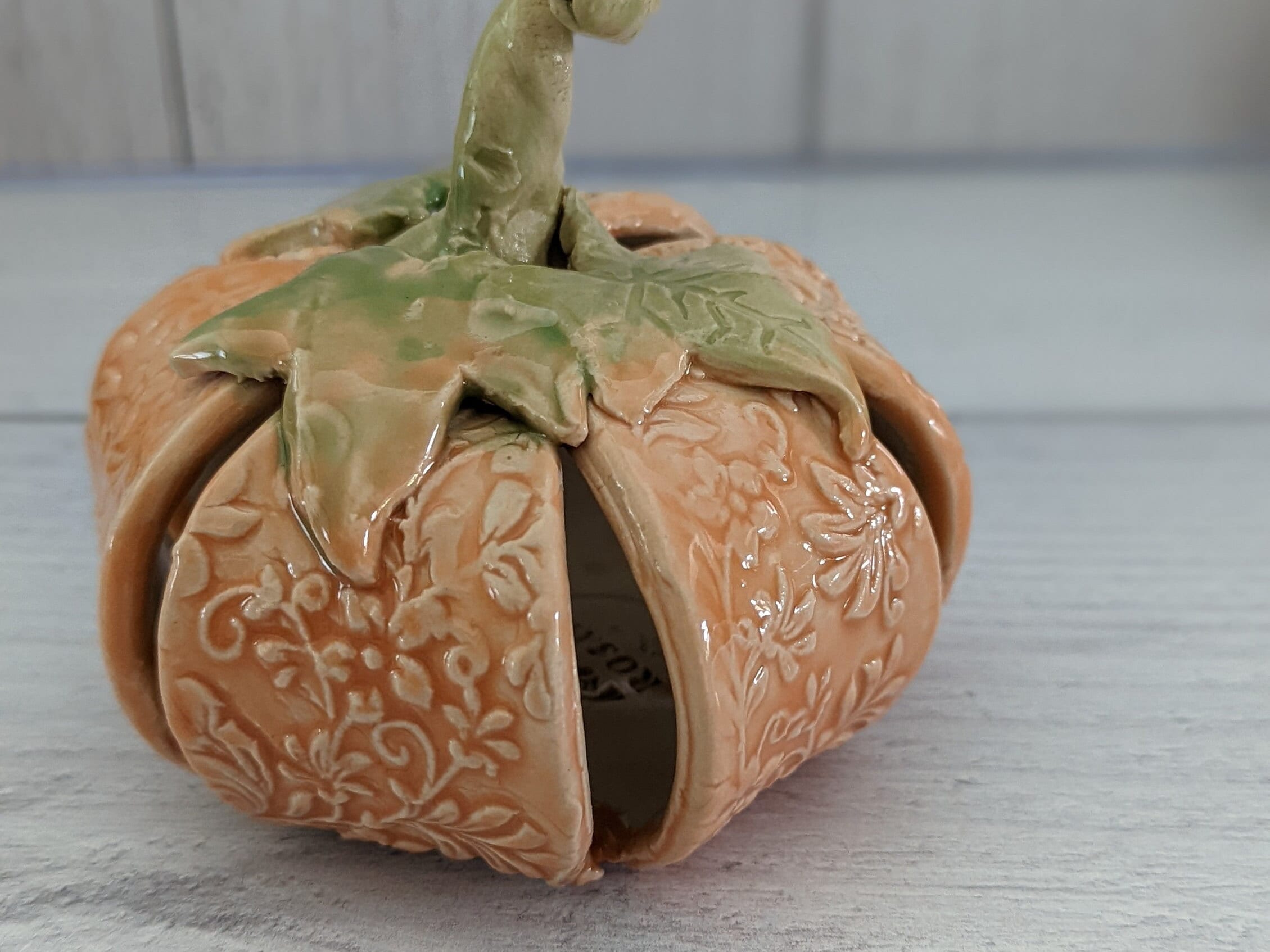 Handmade Ceramic Orange Pumpkins - Etsy