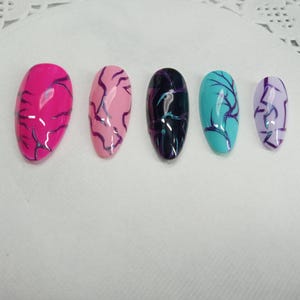 Demon Marked | Saja Boys Inspired | Kpop Demon Hunters Inspired Nails