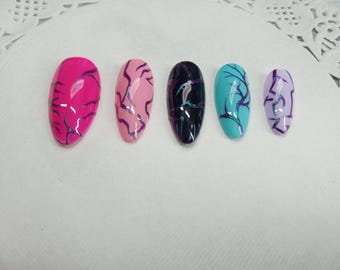 Demon Marked | Saja Boys Inspired | Kpop Demon Hunters Inspired Nails