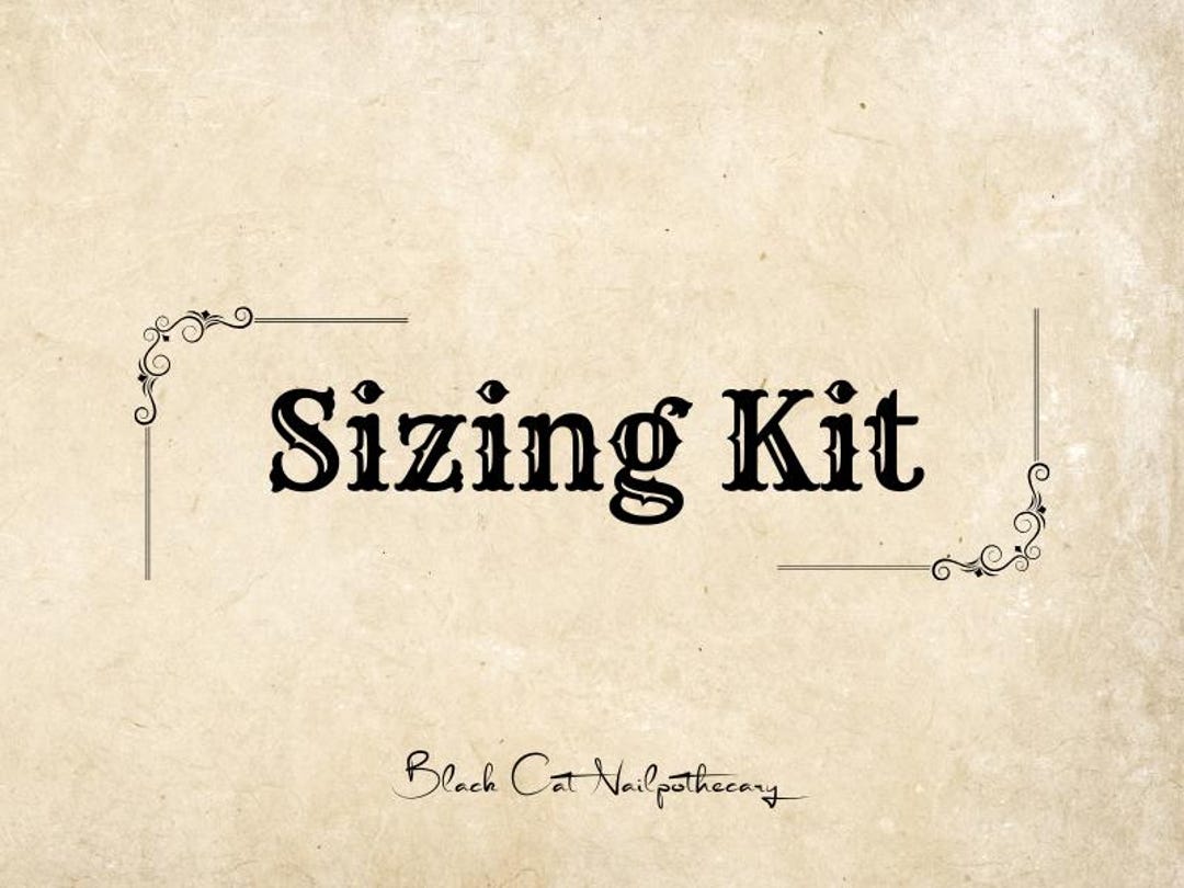 Sizing Kit - Etsy