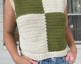 Ärmellose Pullover-Weste