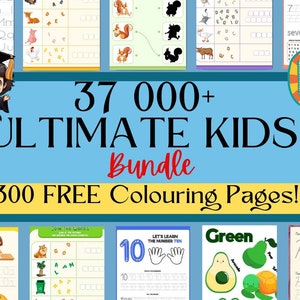 50 Printable Matching Worksheets, Match the Picture, Kindergarten ...