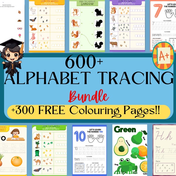 50 Printable Matching Worksheets, Match the Picture, Kindergarten ...