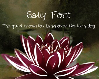 Schrift-Instant-Download - skurrilen handschriftlichen Sans Serif Digital Modern "Sally Schrift"
