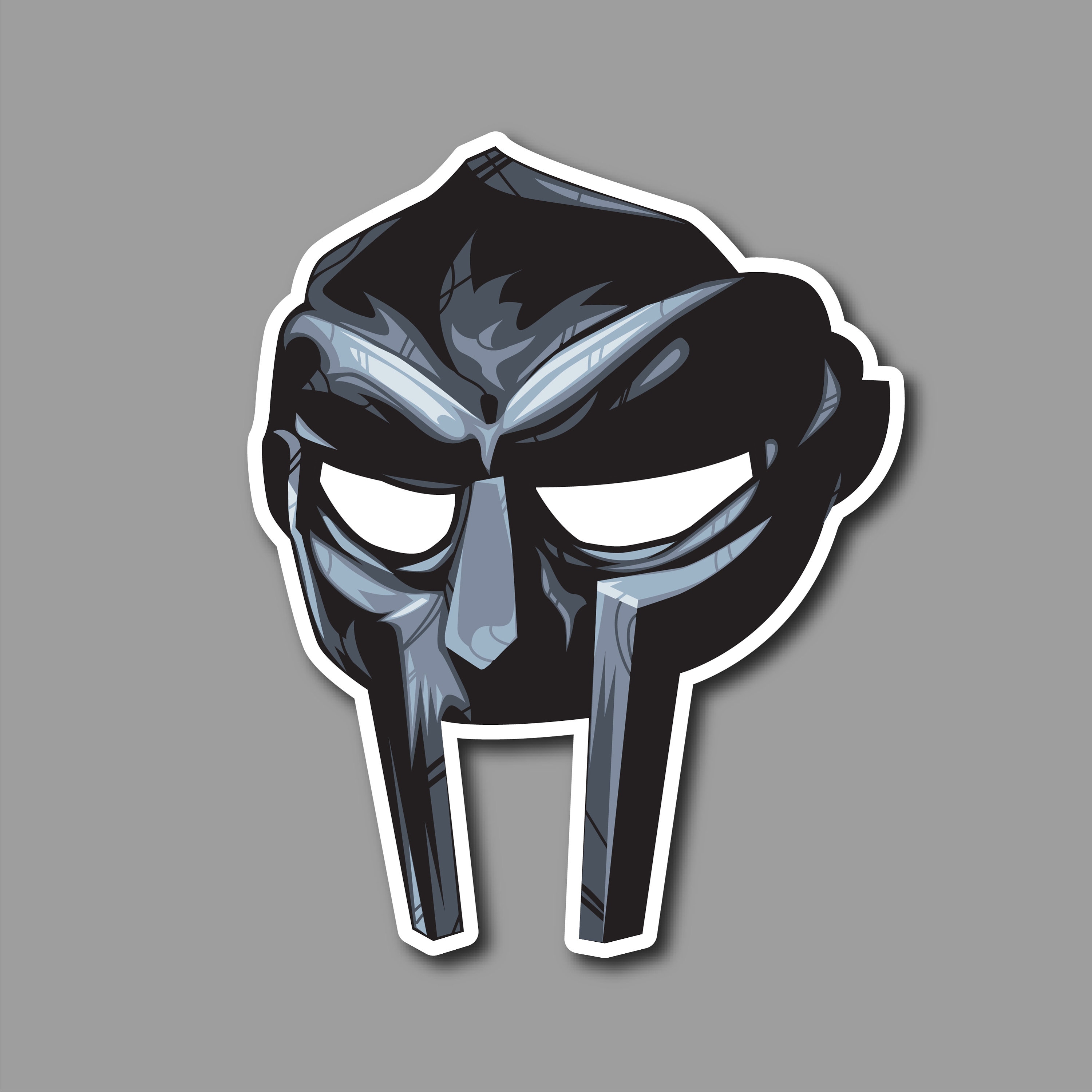MF DOOM Mask Sticker 4 Pack Etsy
