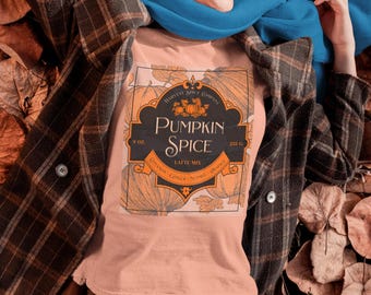 Herfstshirt, Pumpkin Spice Label-shirt, Feeling Pumpkin Spice-shirt, Pumpkin Spice-receptshirt, Halloween-shirt