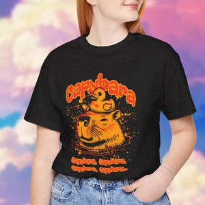 Capybara T-shirt &quot;Capybara Capybara Capybara Capybara Capybara&quot; Funny shirt for Men Women Youth
