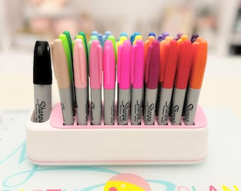 Pen & Marker Holder| Pen Caddy | Cricut Compatible, Holds 30