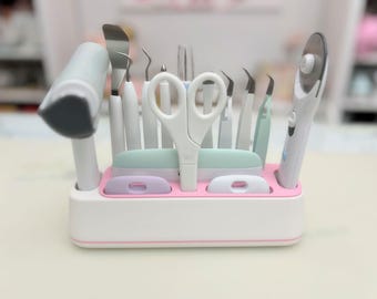 Craft Tool Holder | Tool Caddy | Compatible with Cricut Tools | Desk Organizer for Weeding Tools, Spatulas & Scrapers