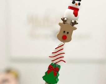 Christmas Straw Topper – Stanley Tumbler Accessory, 8mm or 10mm Straws