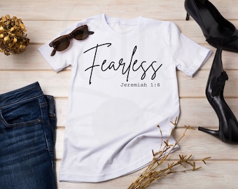 Fearless Jeremiah Bible Verse SVG PNG JPG - Christian Design (Digital File)