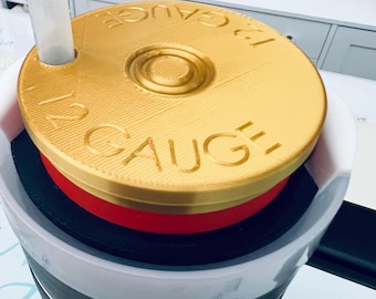 12 Gauge Shell Stanley Tumbler Topper: Skeet & Clay Target Sports Decor