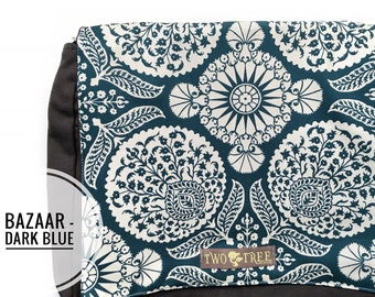 Bolso bandolera Blue Bazaar / Bolso cruzado floral estilo boho / Bolso para portátil / Bolso para profesora / Bolso de viaje / Regalo para ella