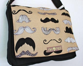 Brown ¿Dónde está mi bigote? BOMBO BOLSO DE MENSAJERO Libro Portátil iPad BOLSO DE Pañales