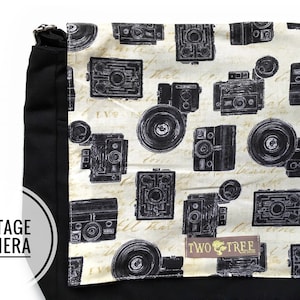 Vintage Retro CAMERAS MESSENGER Tablet Book Laptop Diaper Bag