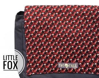 Little Red FOX Brown MESSENGER Tablet Book Laptop Pañale Bag