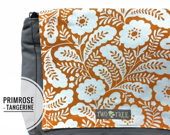 PRIMROSE Tangerine Floral MESSENGER Tablette Livre Portable Sac à couches