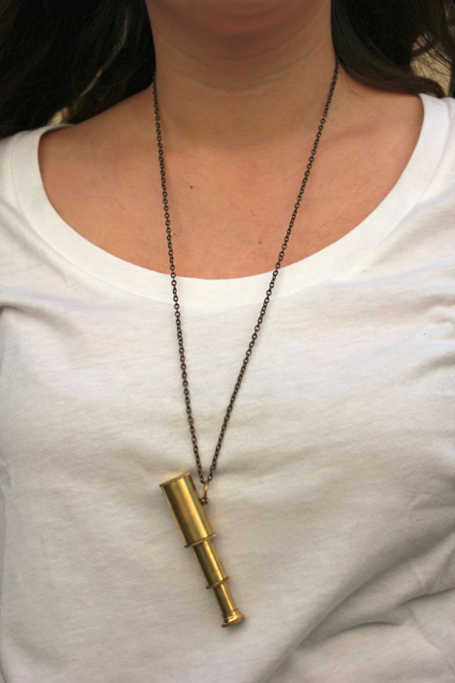 Nautical SPYGLASS Telescope NECKLACE Etsy
