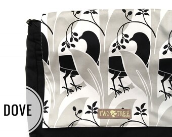 Bolso cambiador para tablet, libro o portátil Black DOVE MESSENGER