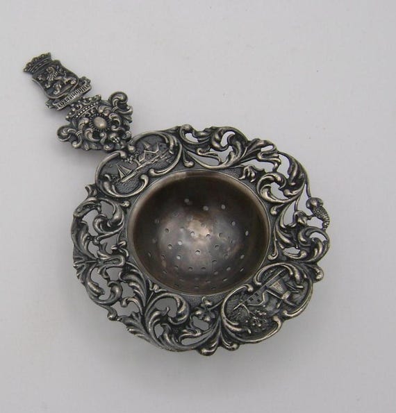 Passoire à thé - Argent 800 - Italie - Fin du XIXe siècle - Catawiki