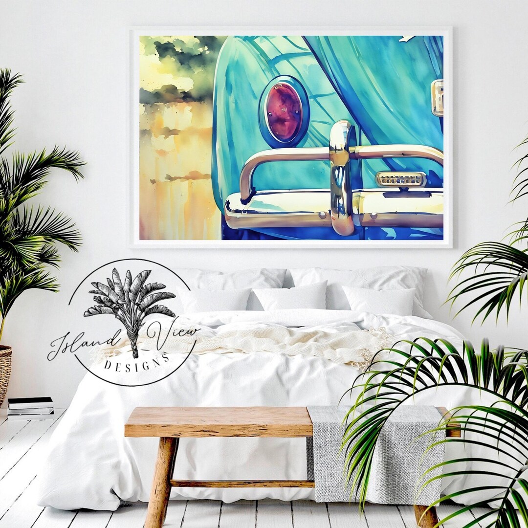 Poster Volkswagen Beetle Old Classic Car Wall Art