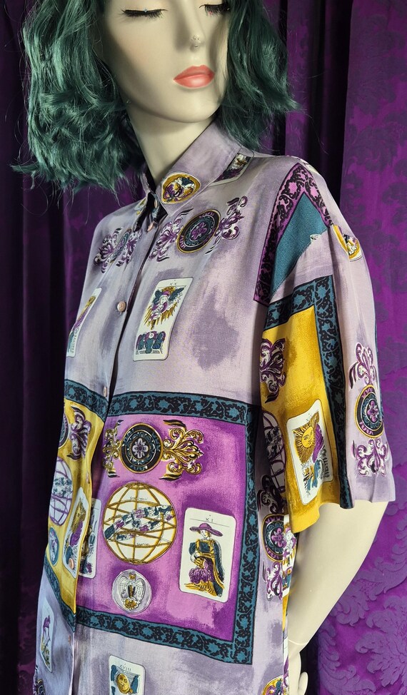 Tarot Celestial Theme 1990s Blouse - image 4