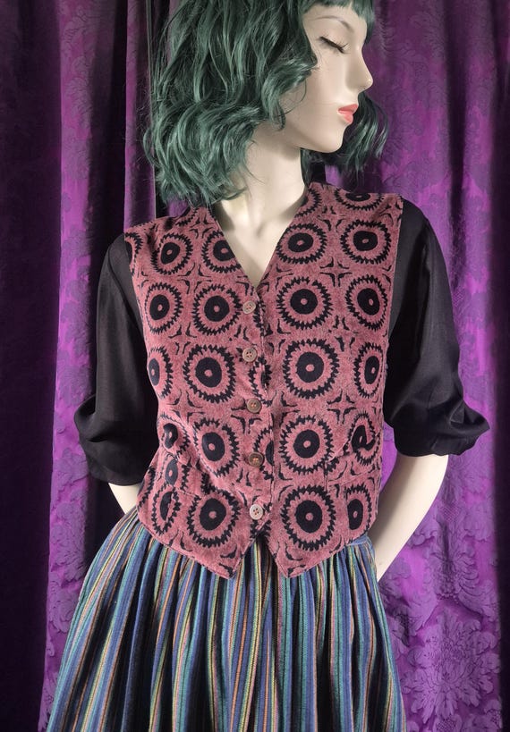 Romeo Gigli, Romeo Gigli 1990s Cotton Print Waistcoat