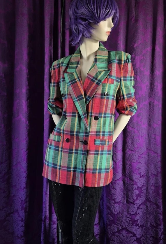 90s power dressing Gianni Versace 1980s Magenta Oversized Power Suit Ensemble with Mini‑S –  THE WAY WE WORE main image 1