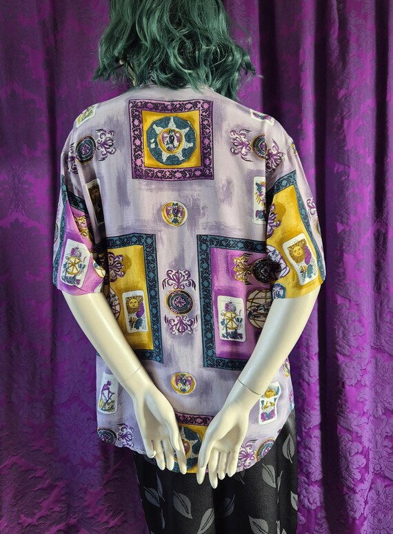 Tarot Celestial Theme 1990s Blouse - image 8