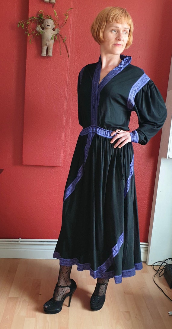 Janice Wainwright purple and black Medieval Goth d