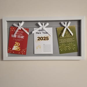 3 Bonne année, Nouvel an 2025, Bonne et heureuse année, Ensemble de 3 cartes postales, Carte imprimable du Nouvel An, Voeux du Nouvel An