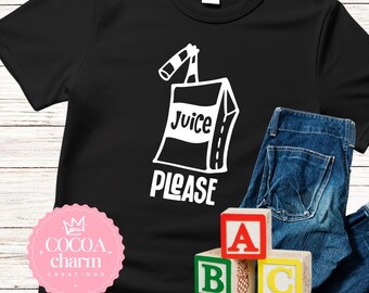 Juice Box Kleinkind Shirt - Niedliches Kinder Grafik T-Shirt - Lustiges Juice Box T-Shirt - Trendiges Kleinkind Outfit - Verspieltes Babypartygeschenk