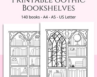 Printable Bookshelf Reading Tracker - Etsy