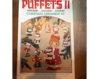 Vintage Puffets II Christmas Ornament Kit Merri Christmas Co 781 Sew Stuff 10pc