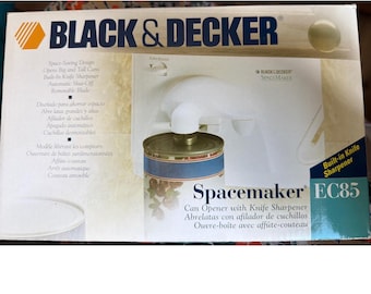 Apriscatole e affilacoltelli Black & Decker Spacemaker EC85 da installare sotto il pensile, NUOVO