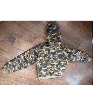 Vintage Carhartt 100th Anniversary Duck Hunter Camo Jacket JR123 Mens Medium USA image 3