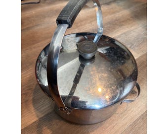 Revere Ware Copper Clad "HANDLED STOCK POT" W/ Pouring Side Handle