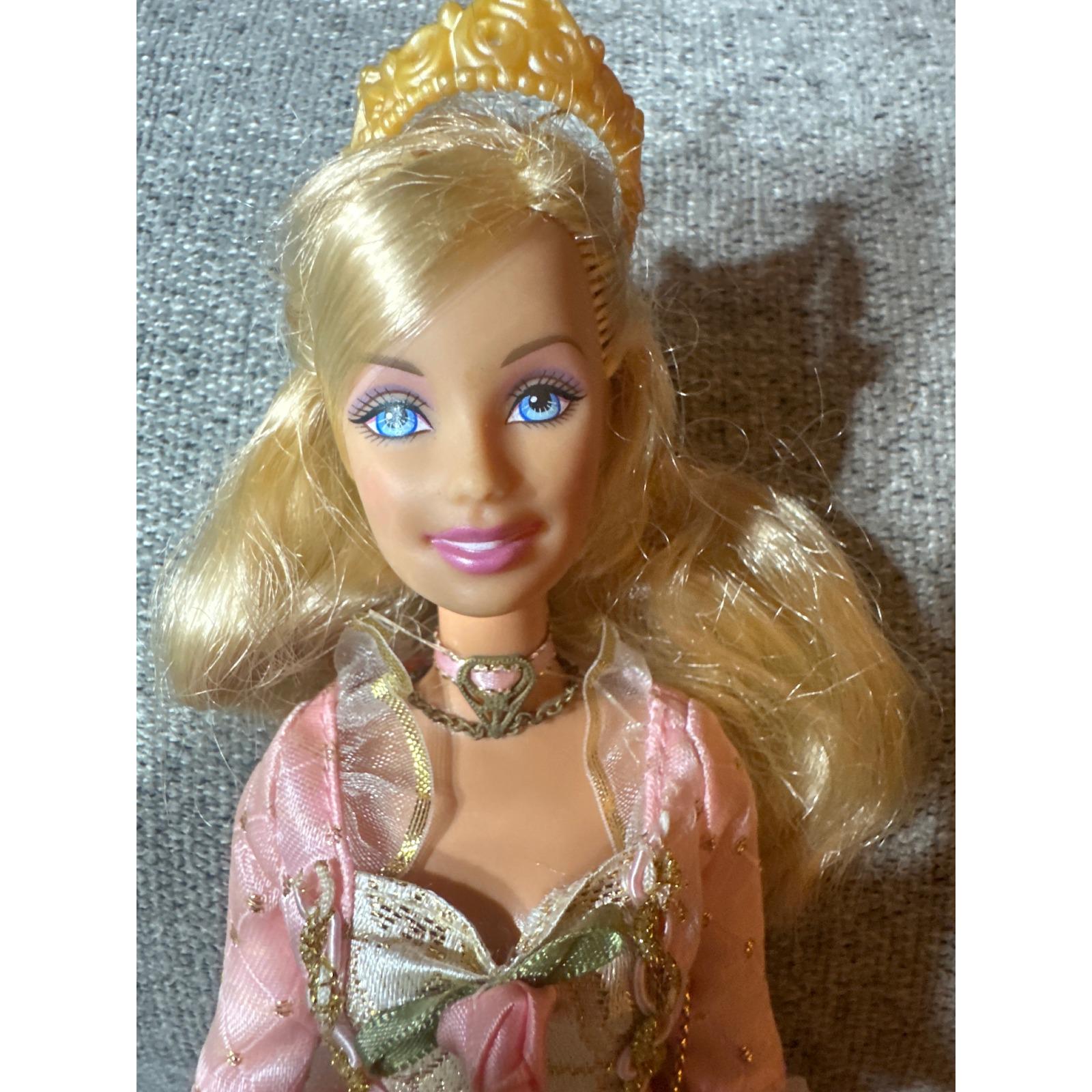 Mattel Barbie Princess and the Pauper Anneliese Pink Gown Crown ...