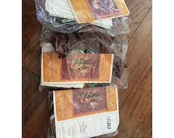 Vintage Creative Circle Crewel Embroidery Kit Lot 0330 Wooden Decoy Cattails 3pc