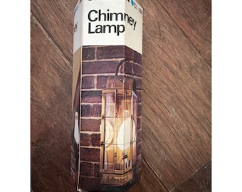 Sylvania Chimney Lamp 60 Watt White Blue Dot Vintage Decorative Light Bulb New